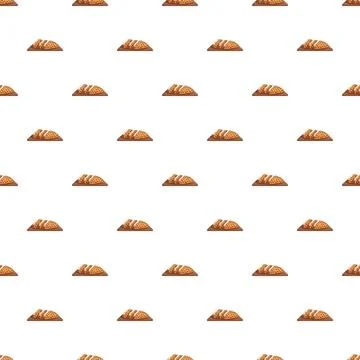 Sliced bread loaves repeating pattern background Stockillustratie