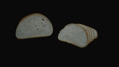 Sliced Bread motion graphic Stock Footage 87857553