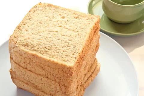 Sliced of bread Stockfoto's