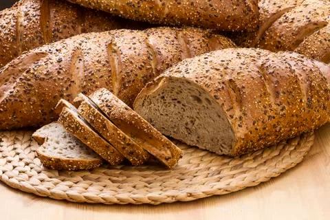 Sliced bread Stock Photos