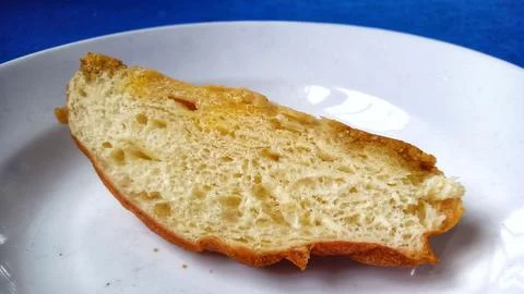 Sliced Bread on Plate Stock Photos