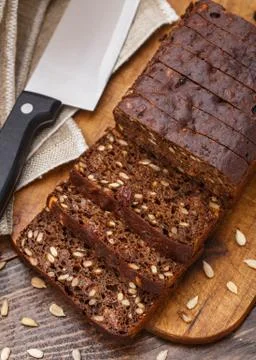 Sliced bread with seeds Photos