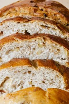 Sliced bread texture Stock Photos