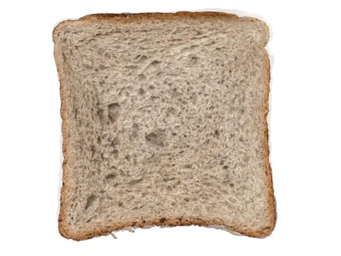 Sliced bread timelapse white background alpha matte Stock Footage 38565825