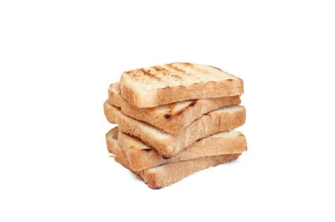 Sliced bread toaster isolated on white Stock Photos