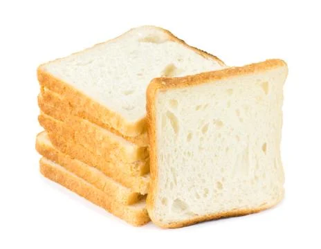 Sliced breadSliced bread on white background Stock Photos