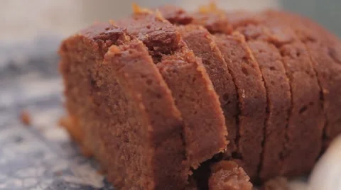 Sliced brown bread 库存影片 42820896