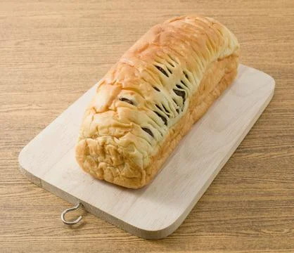 Sliced Brown Raisin Bread Stock Photos