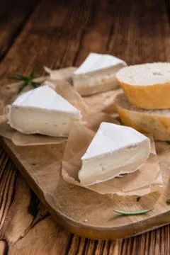 Sliced Camembert Stock Photos