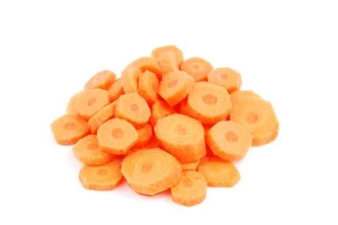 Sliced carrot Stock Photos