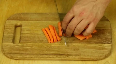 Sliced carrots Stock Footage 62633238