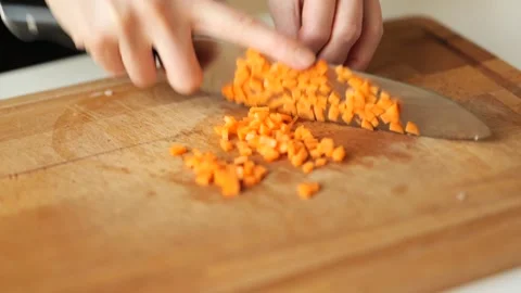 Sliced carrots. Stock Footage 203896243