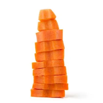 Sliced carrots Stock Photos