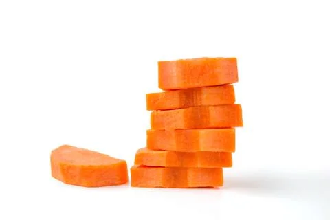 Sliced carrots Stock Photos