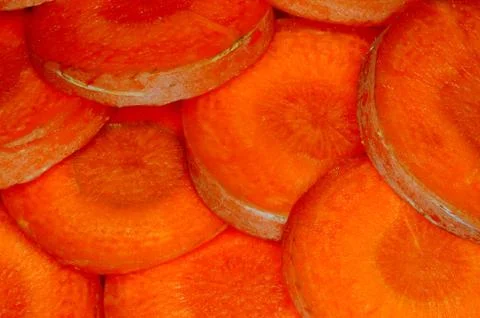 Sliced carrots Stock Photos