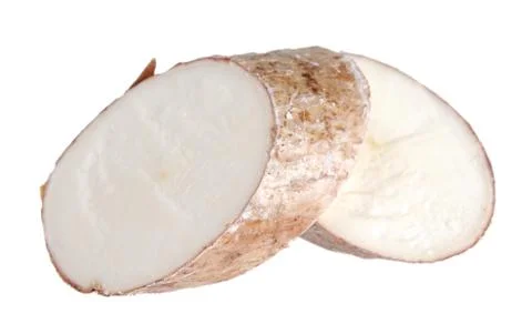 Sliced cassava Stock Photos