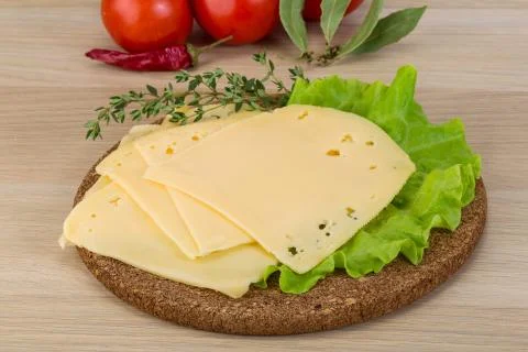 Sliced cheddar Stock Photos