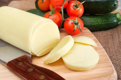 Sliced cheese Stock-Fotos