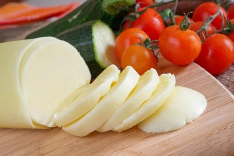 Sliced cheese Stock Photos