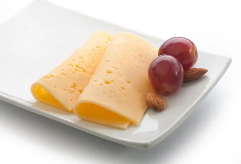Sliced cheese Stock Photos