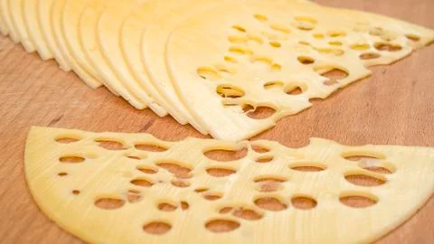 A sliced cheese Stock Photos