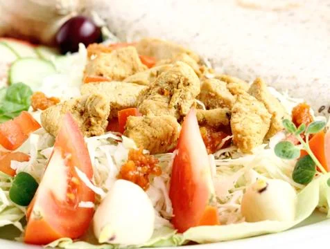 Sliced chicken breast Stock Photos
