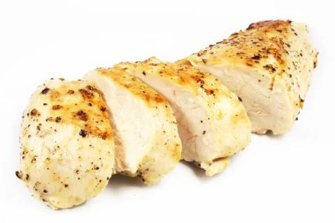 Sliced chicken breast Stock Photos
