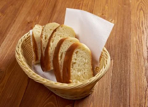 Sliced ciabatta bread Stock Photos