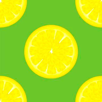 Sliced Citrus Seamless Pattern. イラスト素材