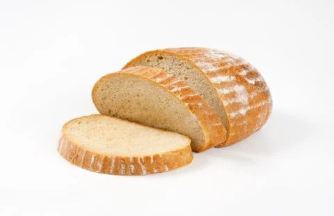 Sliced continental bread Stock Photos