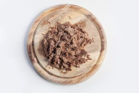 Sliced cooked beef meat Stock Photos