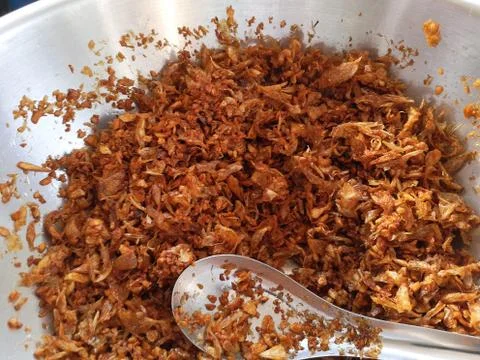 The sliced crispy onion Stock Photos