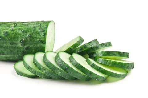 Sliced cucumber Stock Photos