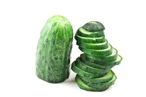 Sliced cucumber 스톡 사진