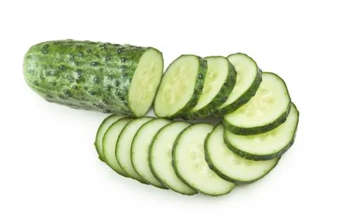 Sliced cucumber 스톡 사진