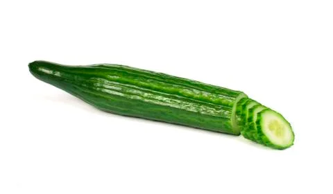 Sliced cucumber Stock Photos