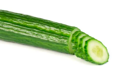 Sliced cucumber Stock Photos