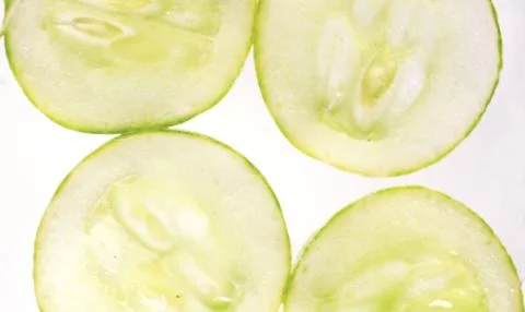 Sliced cucumber Stock Photos