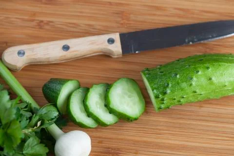 Sliced ??cucumber Stock Photos