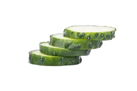 Sliced cucumber Stock Photos