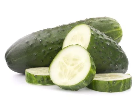 Sliced cucumber vegetable Stock Photos