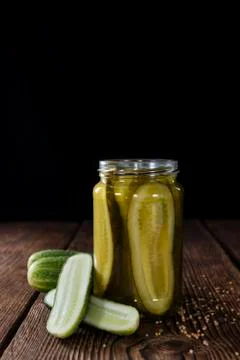 Sliced Cucumbers (pickled) Stock Photos