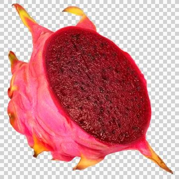 Sliced dragon fruit Stock Photos