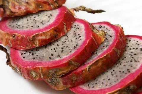 Sliced Dragonfruit Stock Photos