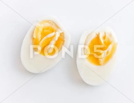 Sliced egg Stock Photos