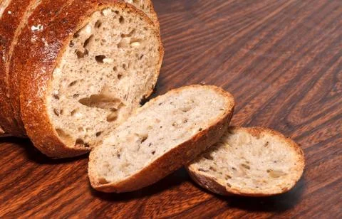 Sliced fresh bread Stock Photos