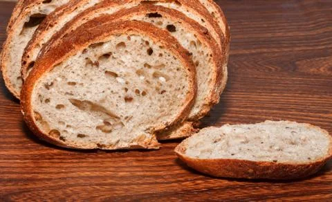 Sliced fresh bread Stock Photos