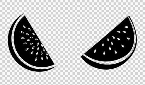 Sliced fresh watermelon on white background. Stock Illustration