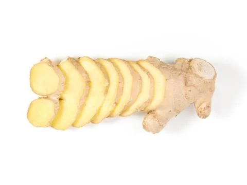 Sliced ginger Stock Photos