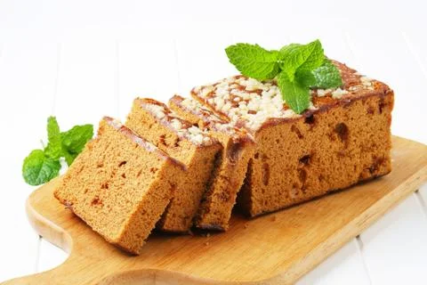 Sliced gingerbread loaf Stock Photos